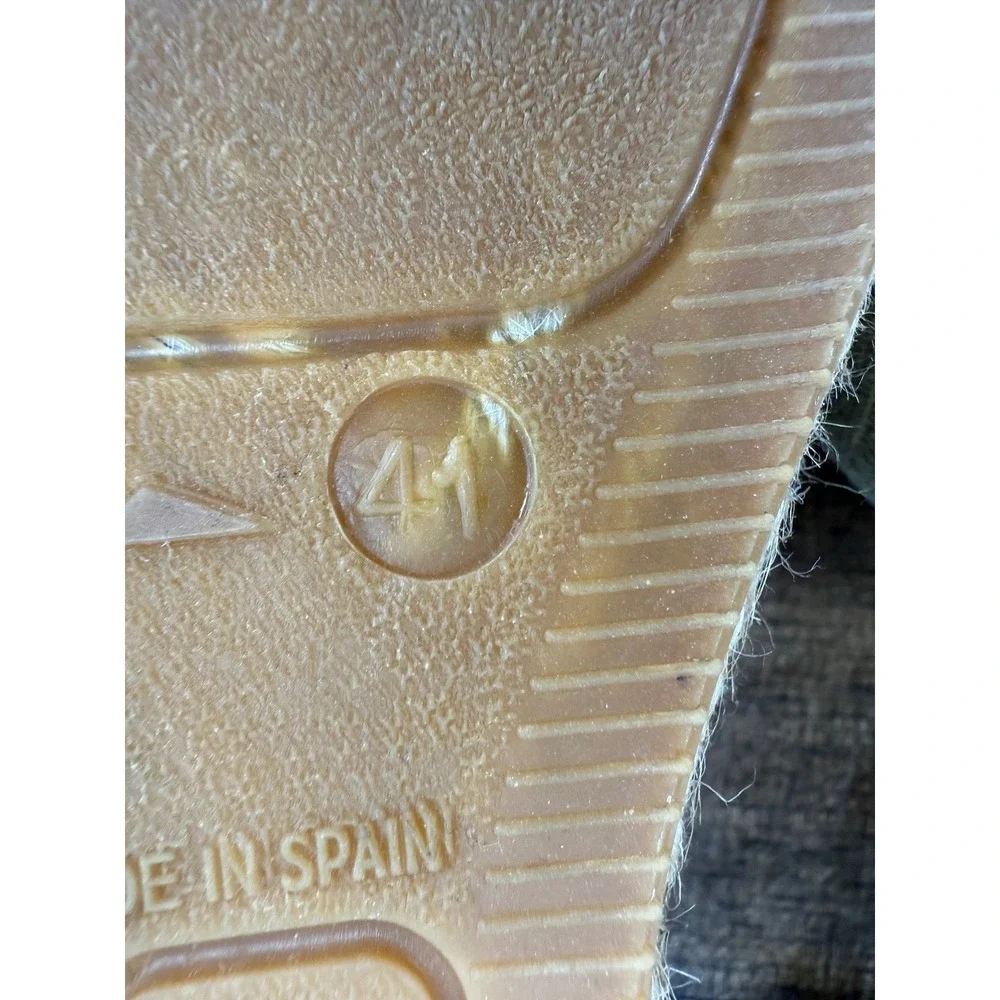 Viscata Barcelona Pubol Canvas Espadrille Wedge Sandals Gold Women's‎ 41/11